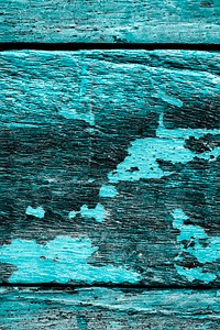 Turquoise weathered wooden texture background image