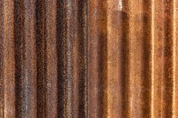 Rusted galvanized iron