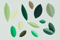 Botanical patterns of green leaves