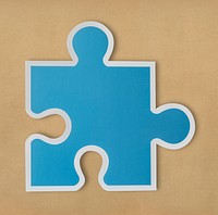 Jigsaw puzzle piece strategy icon
