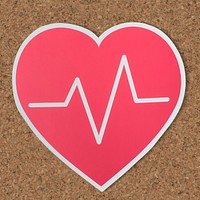 Heart disease medicine cut out icon