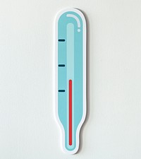 Temperature measurent thermometer icon
