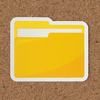 Icon of a yellow folder