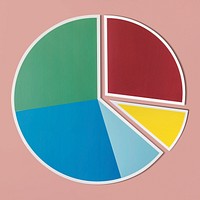 Data analysis pie chart icon