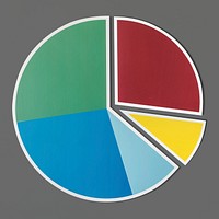 Data analysis pie chart icon