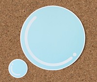 Bubble water cut out paper icon