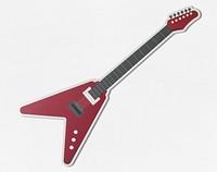 Icon of a red electric guitar