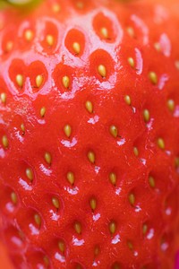 Macro of yummy strawberry background