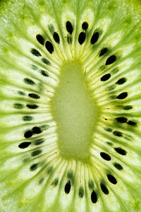 Close up of green kiwi fruit