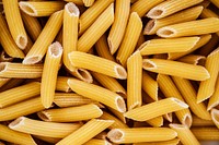 Close up of penne pasta