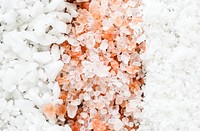 Closeup of mixed salt