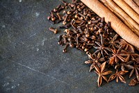 Closeup of star anise