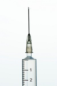 Closeup of Syringe