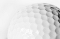 Closeup of golf ball