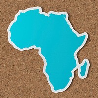 Free blank map of Africa