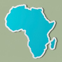 Free blank map of Africa