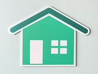 Home insurance cut out icon