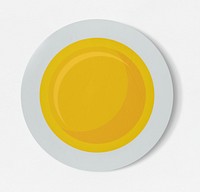 Fried sunny side up egg icon