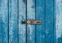 Blue wooden door background design