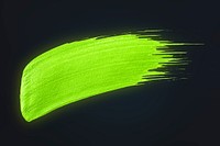 Neon lime green brush stroke