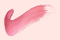 Tick mark shimmery pink brush stroke