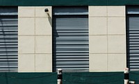 Steel door at a storage warehouse<br />