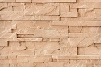 Brown sandstone brick wall textured wallpaper