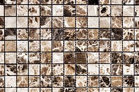 Brown and white grid pattern marble wall