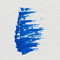 Blue brush stroke sample vector