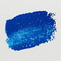 Blue brush stroke sample vector