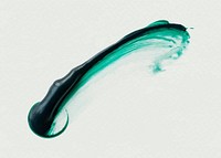 Green acrylic brush stroke vector