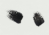 Black acrylic brush stroke vector