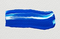 Blue acrylic brush stroke vector