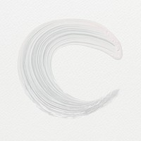 White acrylic brush stroke vector