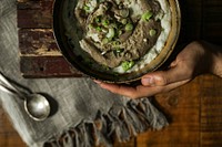 Vegan mashed potato served in a bowl