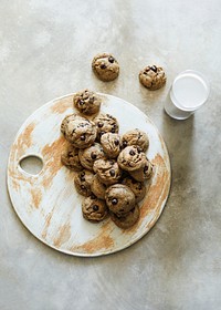 Homemade vegan chocolate chip cookies