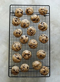 Homemade vegan chocolate chip cookies
