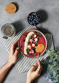 Acai bowl filled with good antioxidants