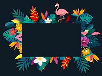 Tropical paper craft theme