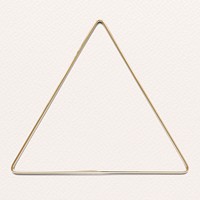 Triangle gold frame on paper texture background