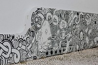 Mural street art in Portugal