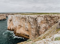 View of cliffs in Portugal
