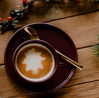 Hot chocolate on a Christmas holiday