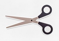Open scissors icon isolated
