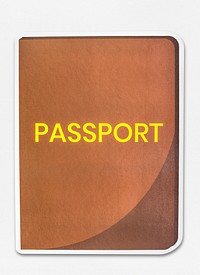 A passport isolated on background