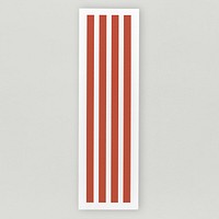Red vertical bar sign icon isolated