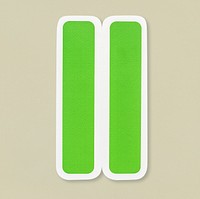 Double vertical line sign icon isolated