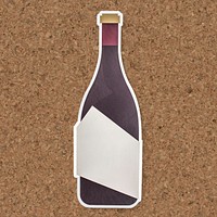 Bottle of champagne icon isolated