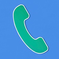 Logo of a telephone vector illustration