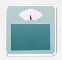 Isolated weighing scale icon illustration